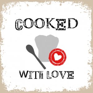 画像: 【ナプキン】 Cooked with Love white