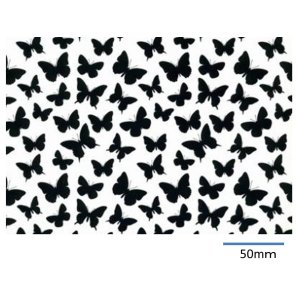 画像: BUTTERFLIES CHINTZ BLACK  (Ａ４)