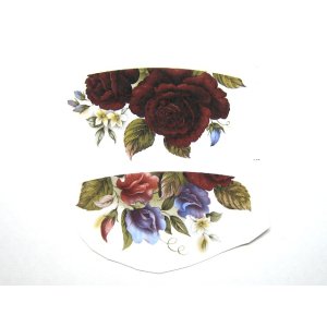 画像: BURGUNDY ROSE CUPS